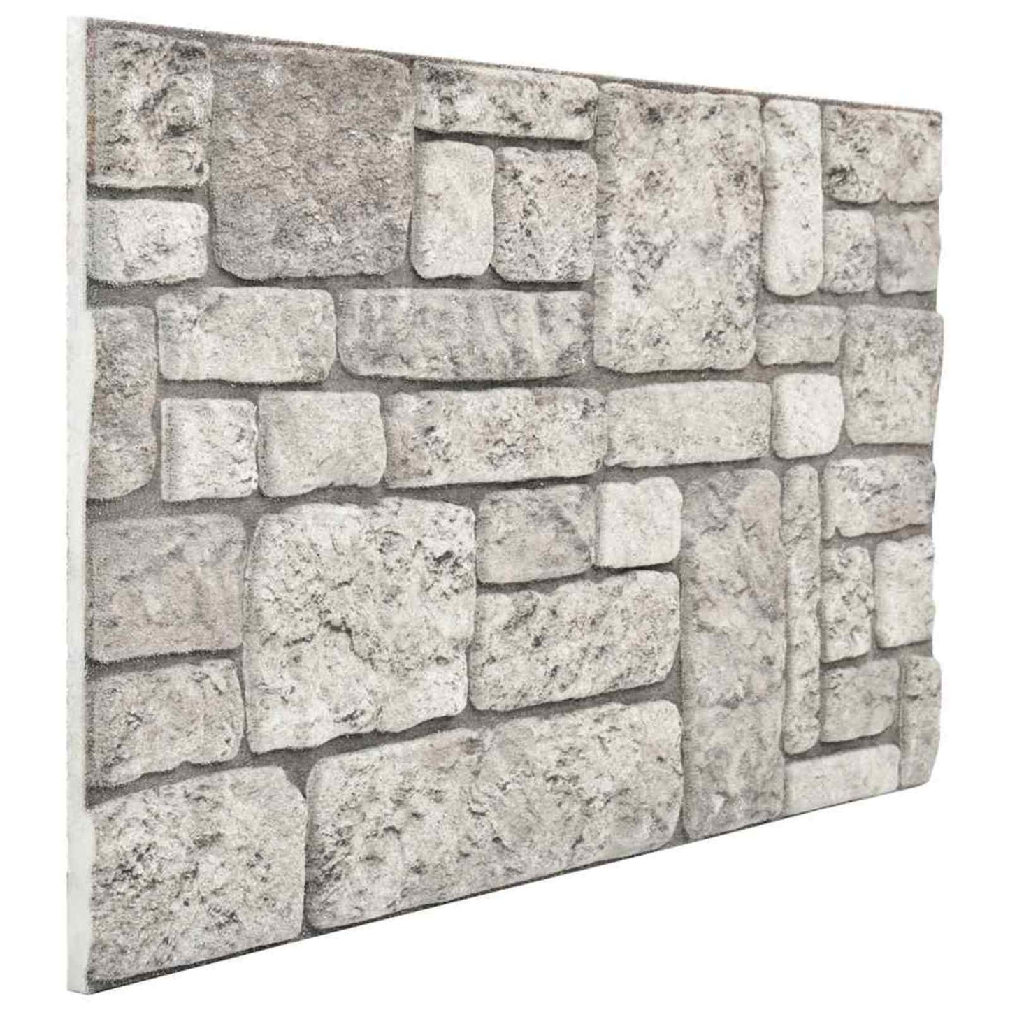 vidaXL Πάνελ τοίχου 10 pcs Γκρι 100 x 50 cm Αφρός EPS