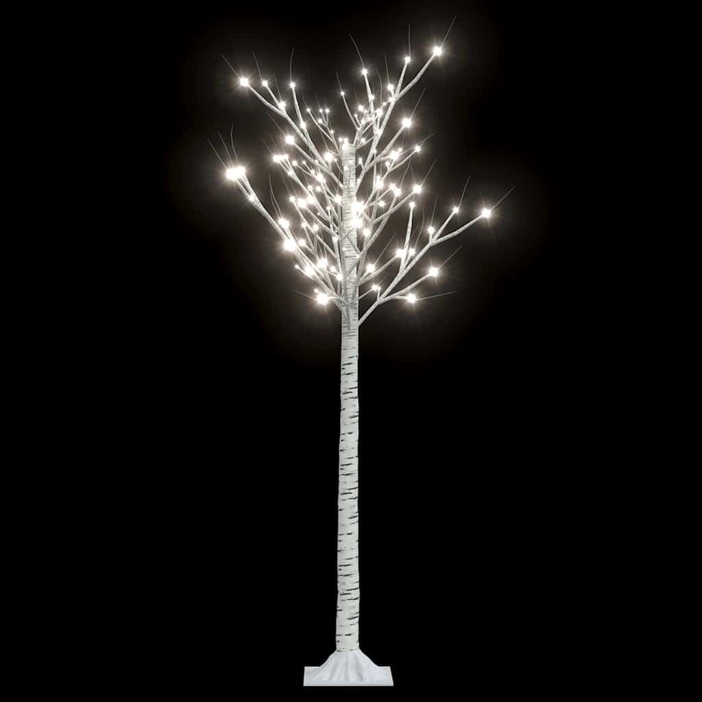 vidaXL Χριστουγ. Δέντρο Εξωτ./Εσωτ. Χώρου 156LED Ψυχρό Λευκό 1,5μ Ιτιά
