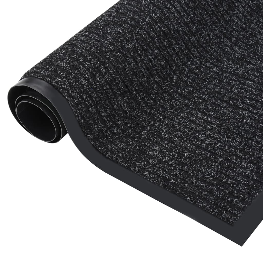 vidaXL Πατάκι Εισόδου Ριγέ Ανθρακί 40 x 60 εκ.