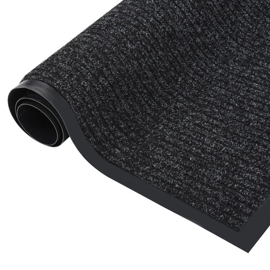 vidaXL Πατάκι Εισόδου Ριγέ Ανθρακί 80 x 120 εκ.