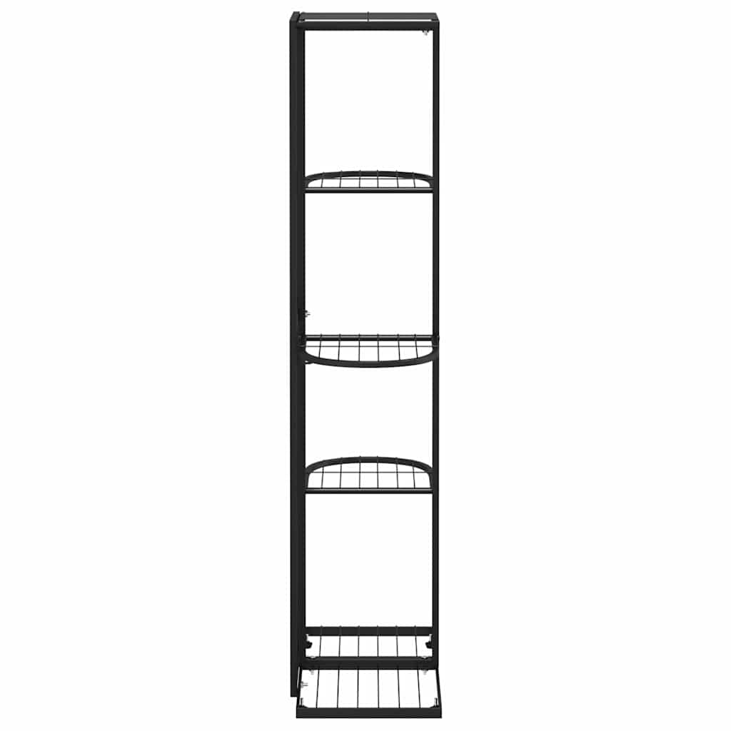 vidaXL Ανθοστήλη 5 Επιπέδων Μαύρη 43 x 22 x 98 εκ. Μεταλλική