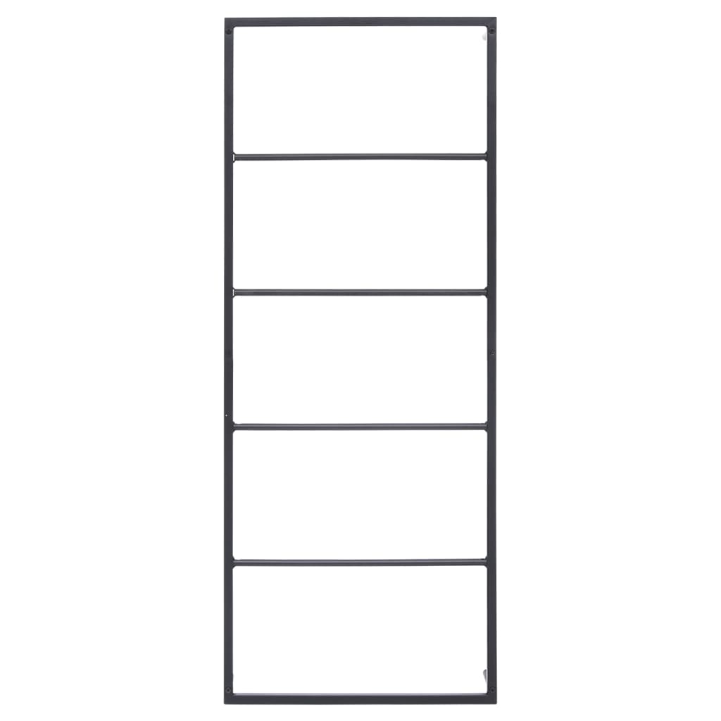 vidaXL Βάση για Πετσέτες Επιτοίχια Μαύρη 45 x 10 x 115 εκ. Ατσάλινη