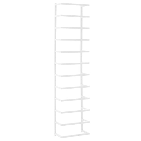 vidaXL Βάση για Πετσέτες Επιτοίχια Λευκή 24 x 12 x 96 εκ. Ατσάλινη