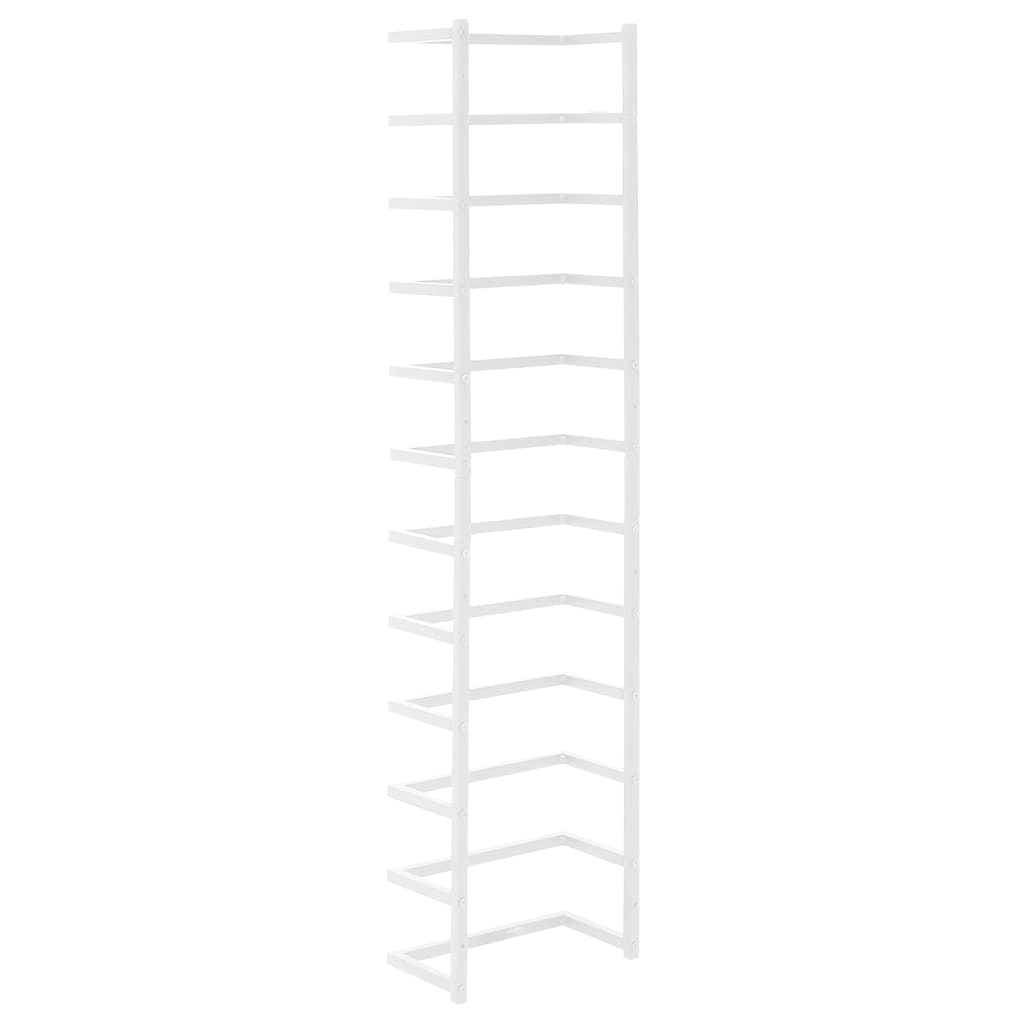 vidaXL Βάση για Πετσέτες Επιτοίχια Λευκή 24 x 12 x 96 εκ. Ατσάλινη