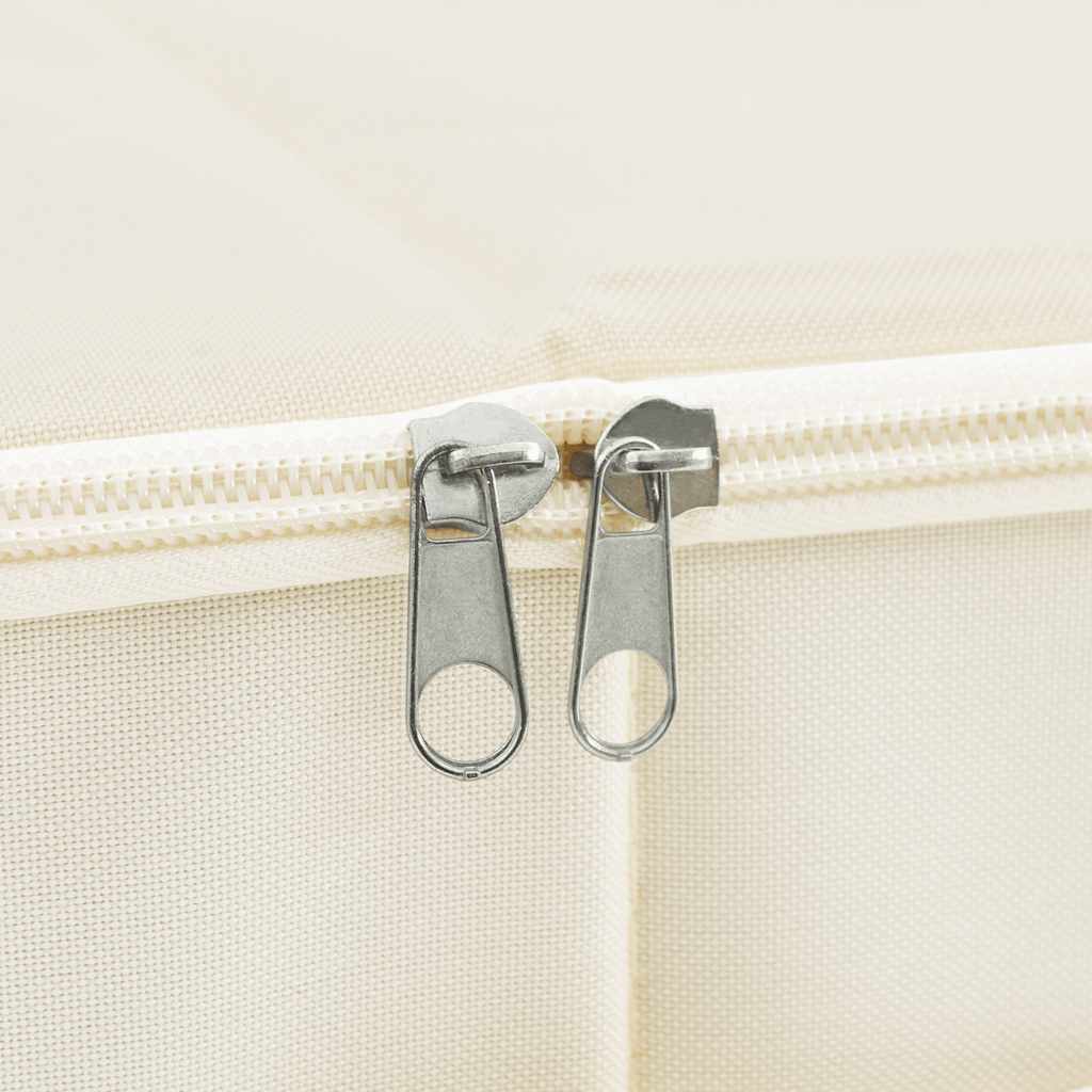 vidaXL Κουτί Αποθήκευσης Κρεμ 70 x 40 x 18 εκ. Υφασμάτινο