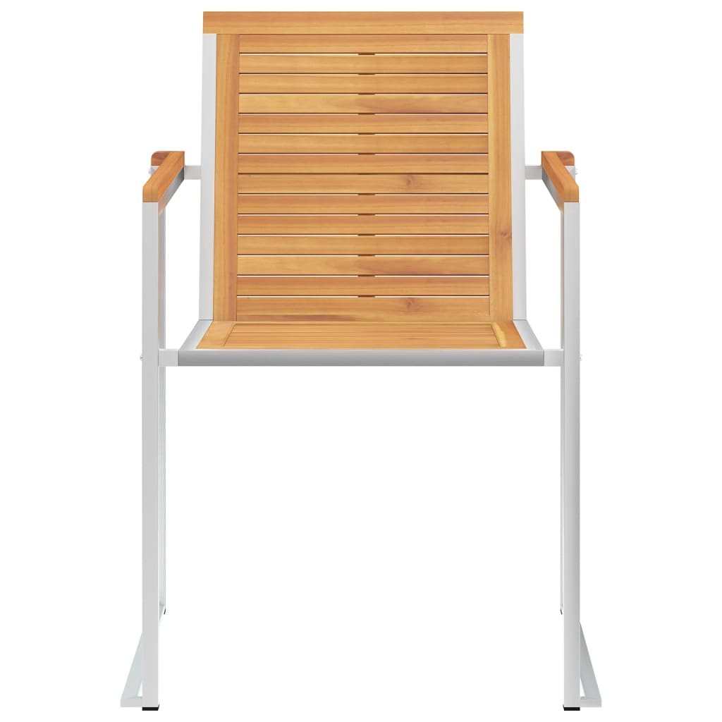 vidaXL Καρέκλες Κήπου 4 τεμ. από Μασίφ Ξύλο Teak με Μαξιλάρια
