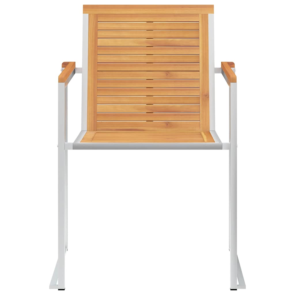 vidaXL Καρέκλες Κήπου 4 τεμ. από Μασίφ Ξύλο Teak με Μαξιλάρια