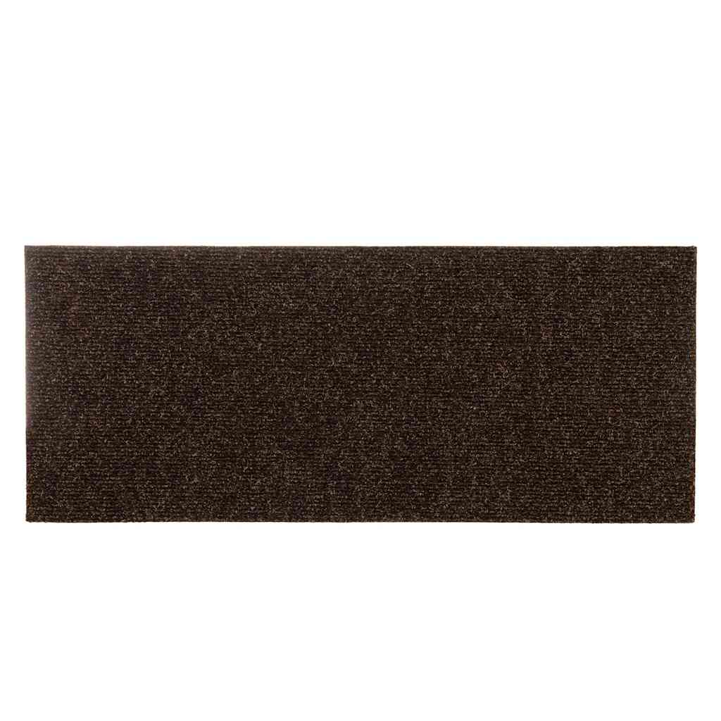 vidaXL Πατάκια Σκαλιών Αυτοκόλλητα 15 τεμ. Καφέ Ορθογώνια 60x25 εκ.