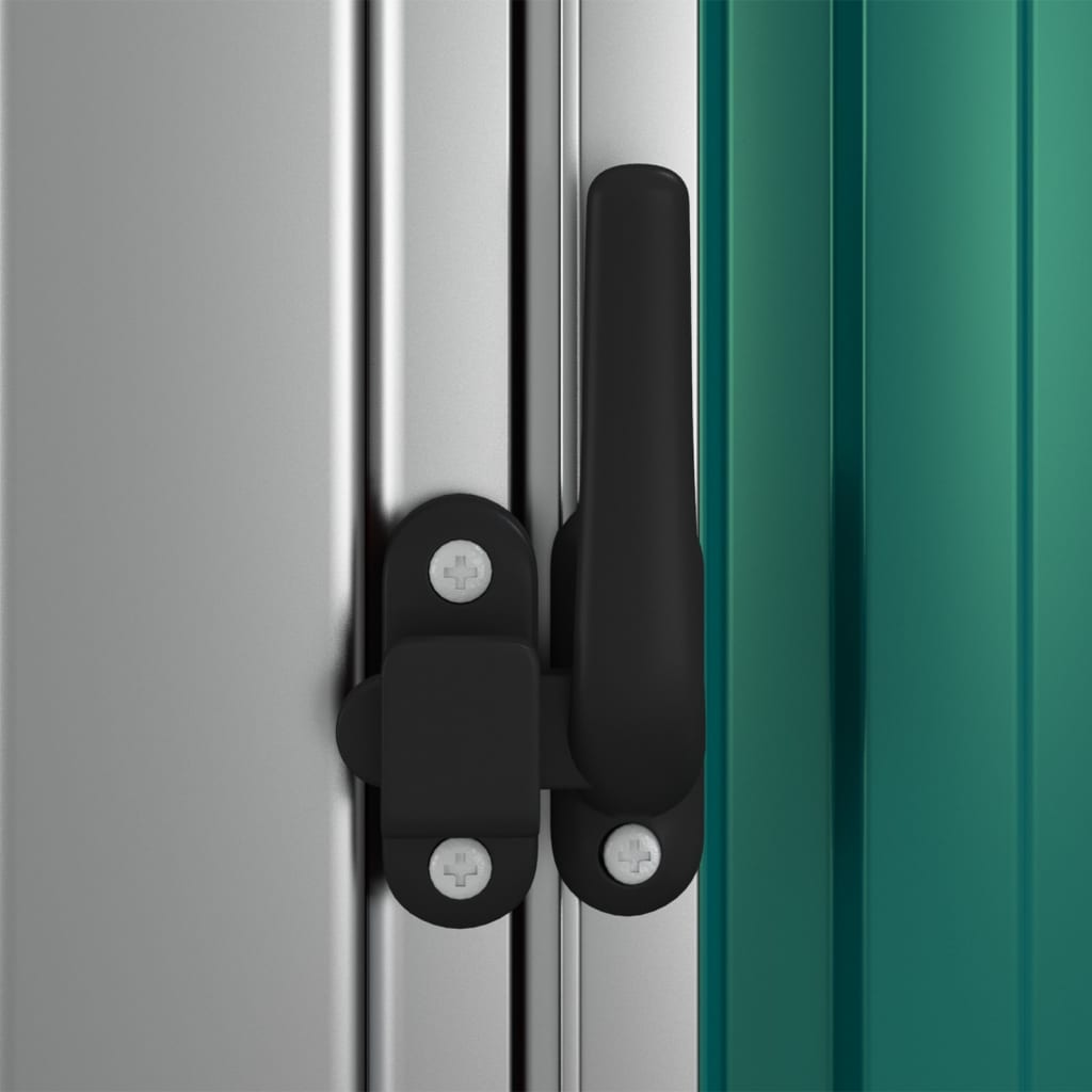 vidaXL Αποθήκη Κήπου Πράσινη 180,5x97x209,5 εκ. από Γαλβαν. Ατσάλι