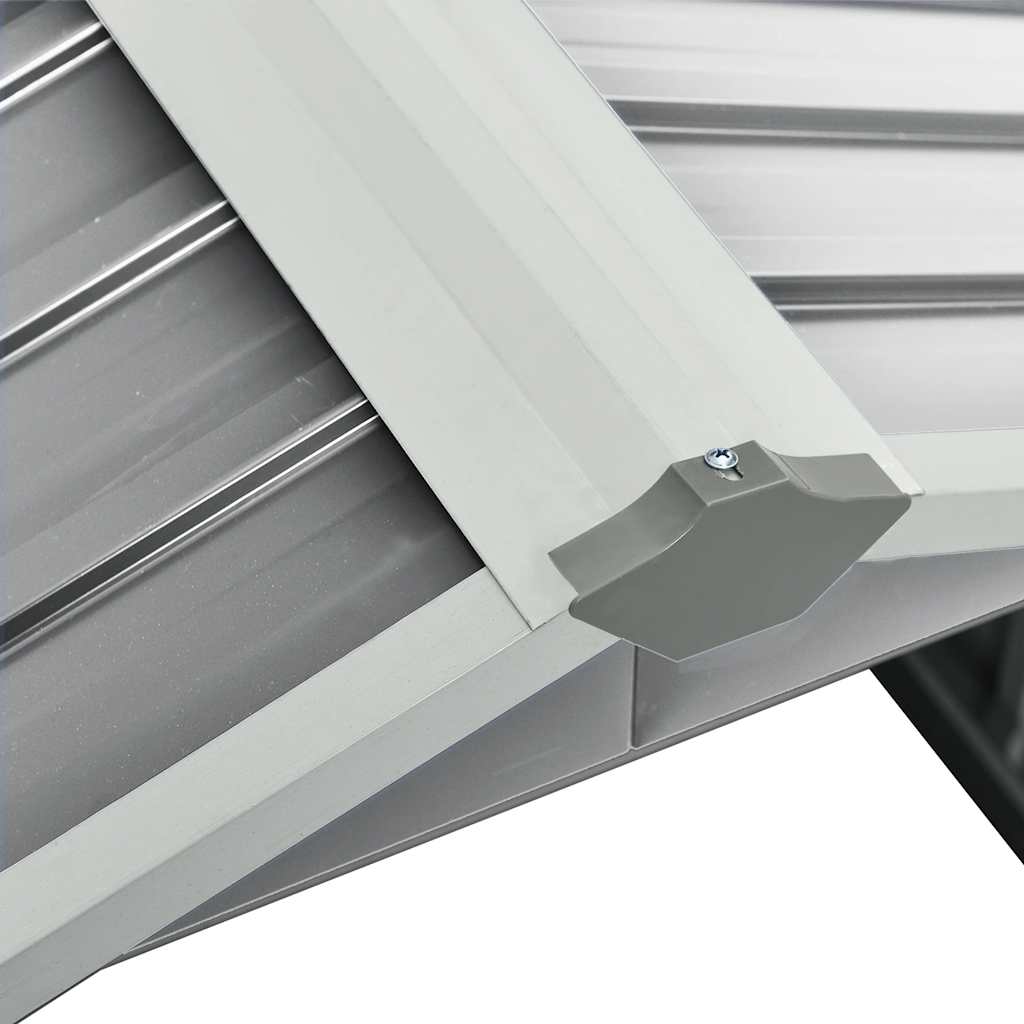 vidaXL Στέγαστρο Χλοοκοπτικού Γκρι 92x97x63 εκ. Γαλβανισμένο Ατσάλι