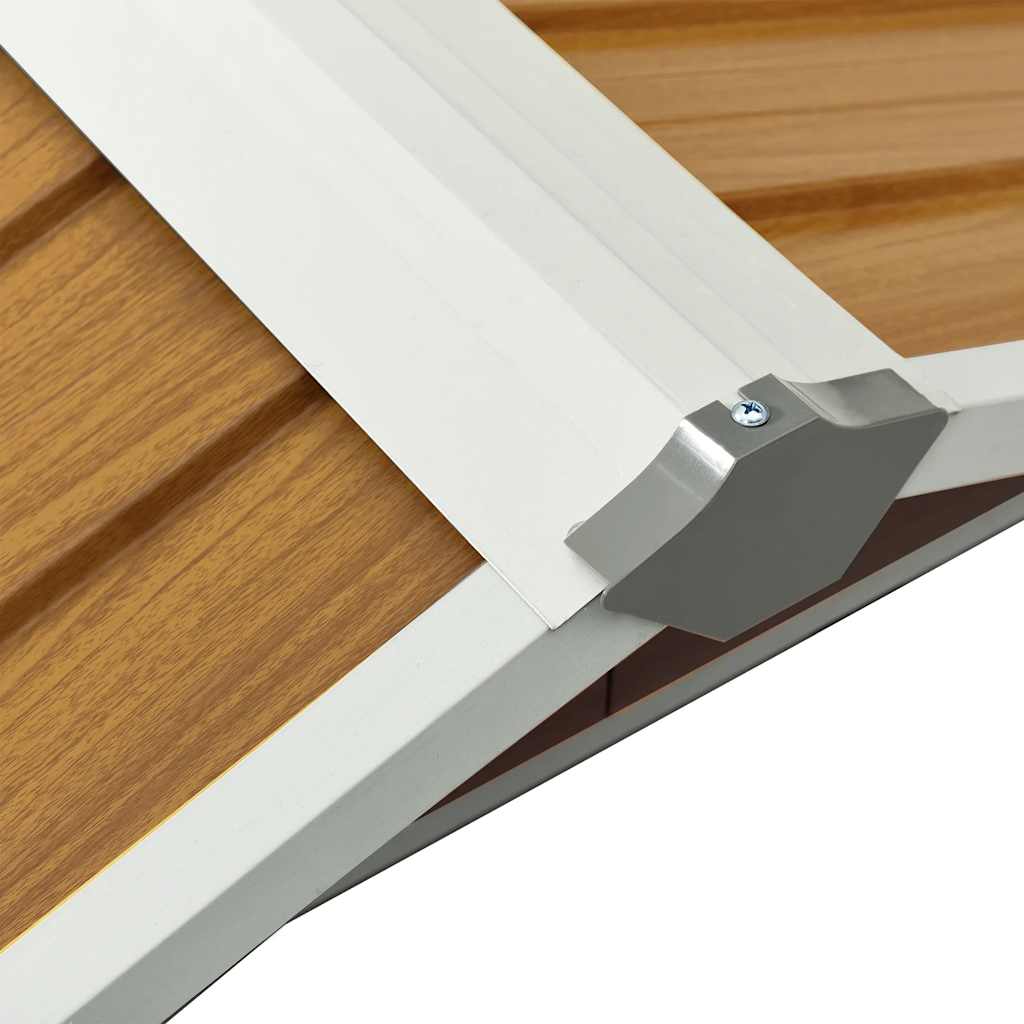 vidaXL Στέγαστρο Χλοοκοπτικού Καφέ 92x97x63 εκ. Γαλβανισμένο Ατσάλι