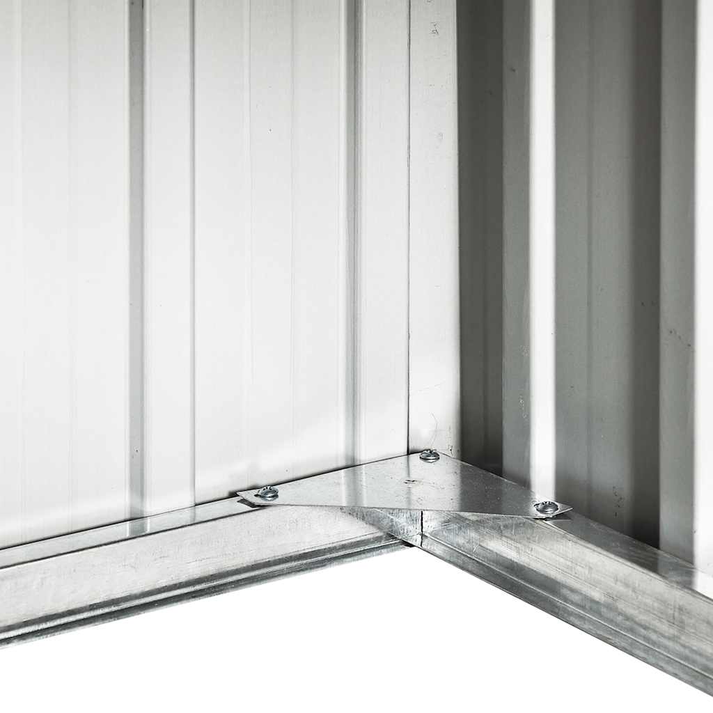 vidaXL Στέγαστρο Χλοοκοπτικού Καφέ 92x97x63 εκ. Γαλβανισμένο Ατσάλι