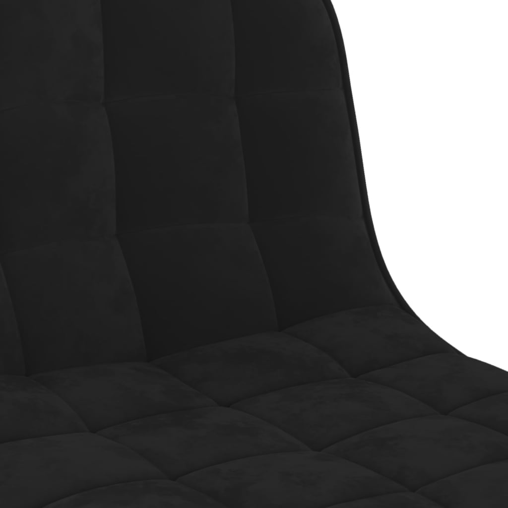 vidaXL Σκαμπό Μπαρ Μαύρο Βελούδινο