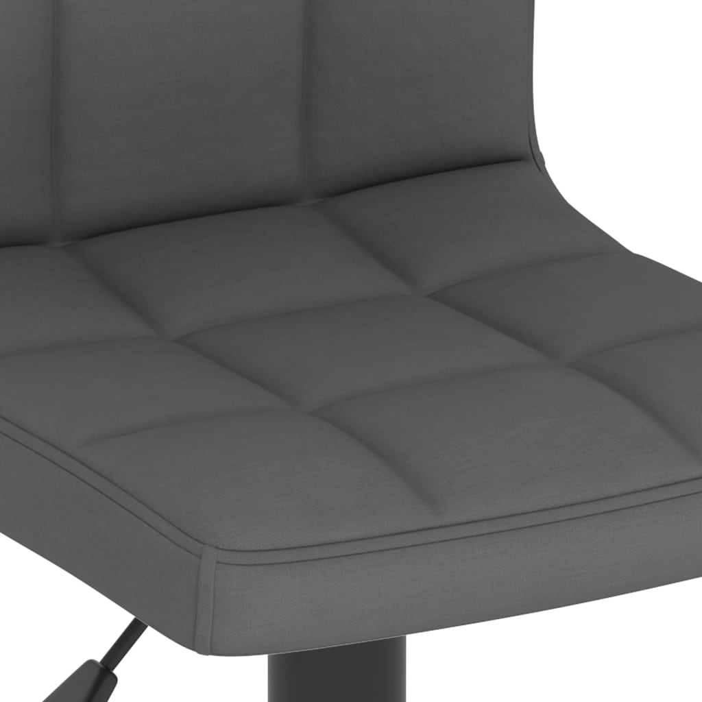 vidaXL Σκαμπό Μπαρ 2 τεμ. Σκούρο Γκρι Υφασμάτινα