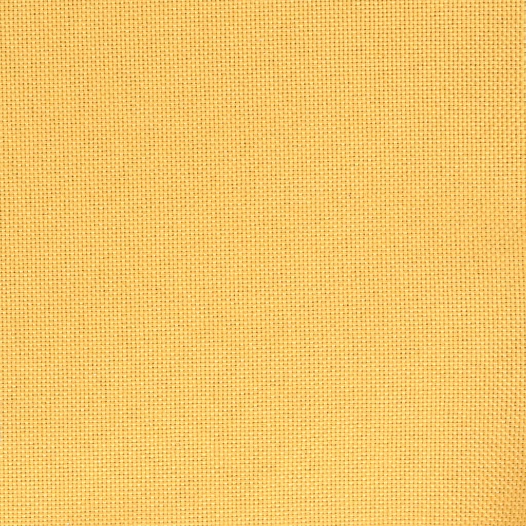 vidaXL Σκαμπό Μπαρ 2 τεμ. Κίτρινο Μουσταρδί Υφασμάτινα