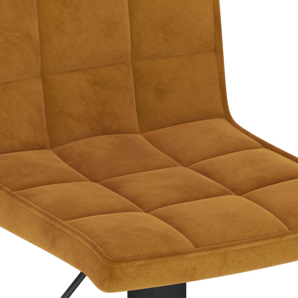 vidaXL Σκαμπό Μπαρ 2 τεμ. Καφέ Βελούδινα