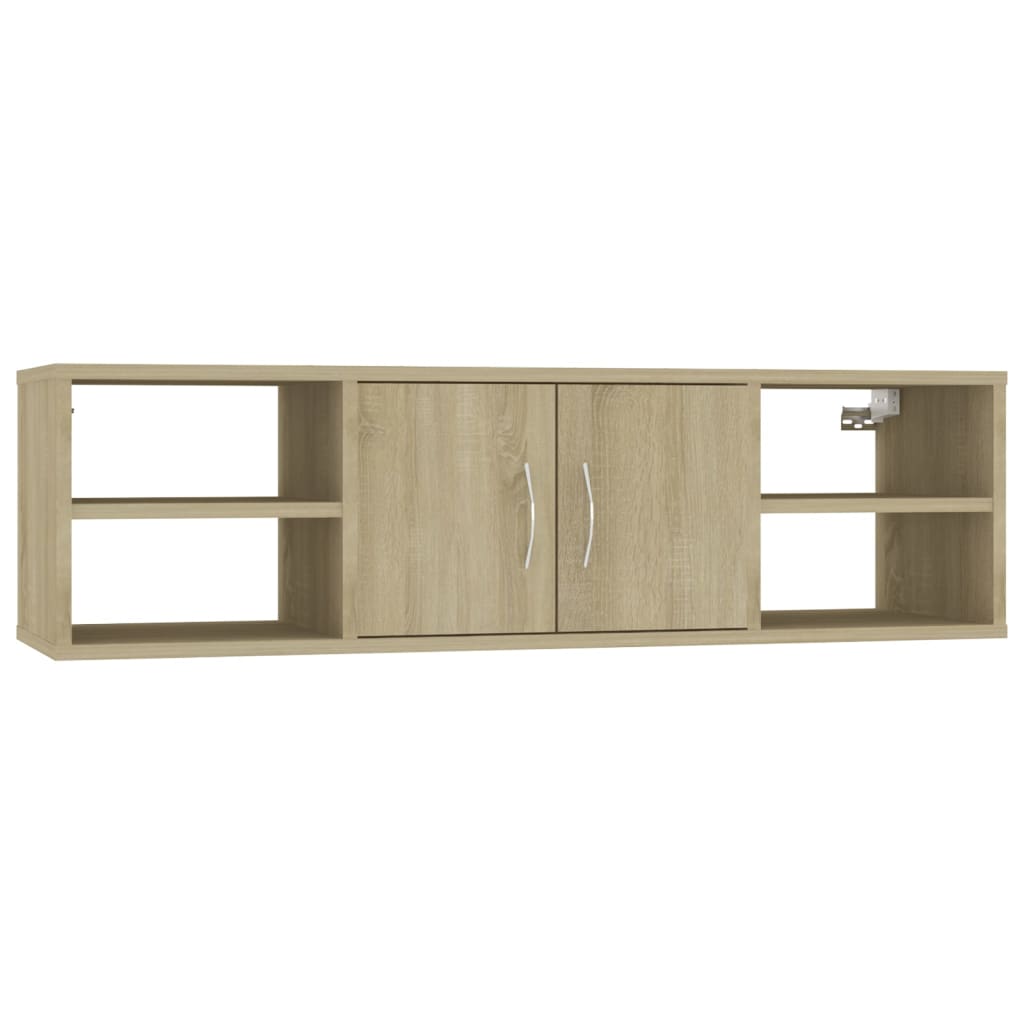 vidaXL Ράφι Τοίχου Sonoma Δρυς 102 x 30 x 29 εκ. Επεξ. Ξύλο