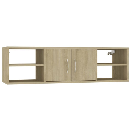 vidaXL Ράφι Τοίχου Sonoma Δρυς 102 x 30 x 29 εκ. Επεξ. Ξύλο
