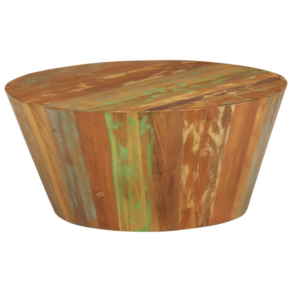 vidaXL Τραπεζάκι Σαλονιού  Ø65x31 εκ. από Μασίφ Ανακυκλωμένο Ξύλο