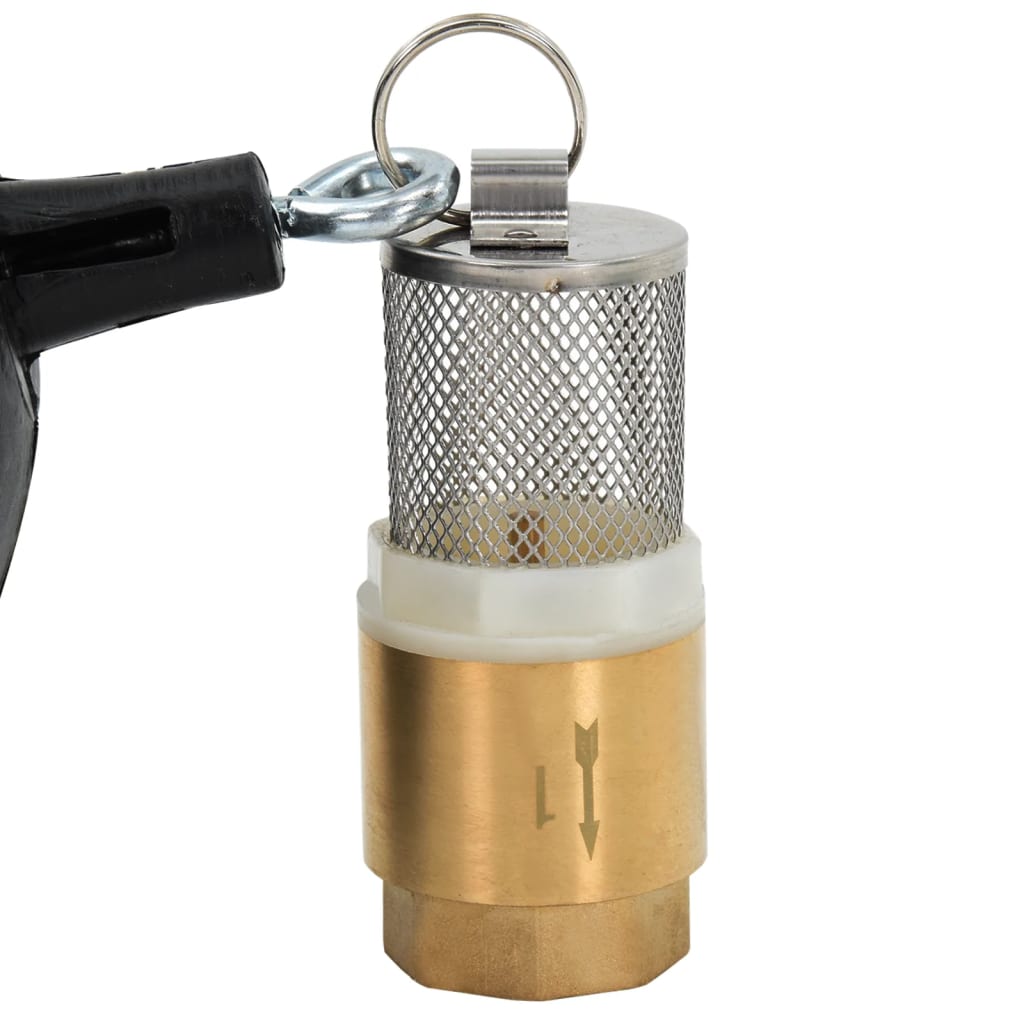 vidaXL Σωλήνας Αναρρόφησης Ορειχ. Συνδέσεις Μαύρος 10 μ/1,1" PVC