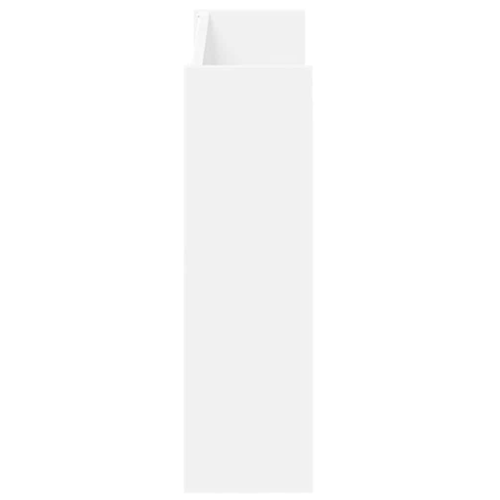 vidaXL Παπουτσοθήκη Τοίχου Λευκή 80 x 18 x 60 εκ. από Επεξ. Ξύλο