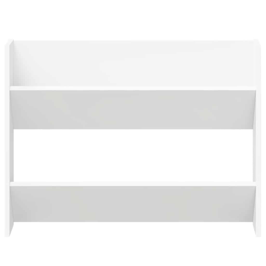 vidaXL Παπουτσοθήκες Τοίχου 2 τεμ. Λευκό 80 x 18 x 60 εκ. Μοριοσανίδα