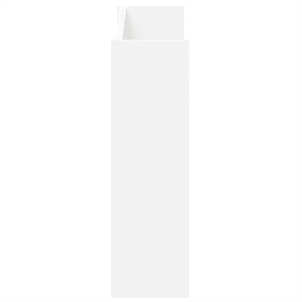 vidaXL Παπουτσοθήκες Τοίχου 2 τεμ. Λευκό 80 x 18 x 60 εκ. Μοριοσανίδα