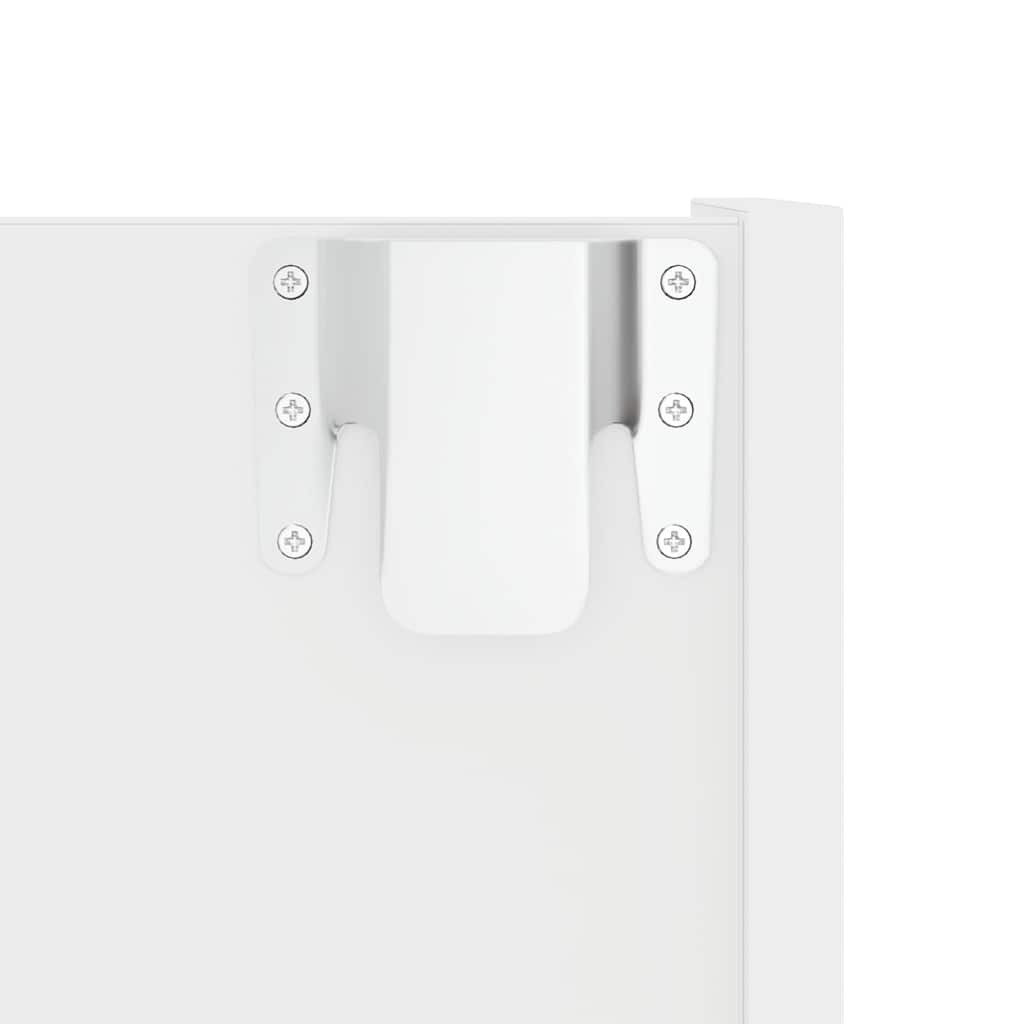 vidaXL Παπουτσοθήκες Τοίχου 2 τεμ. Λευκές 60x18x90 εκ. από Μοριοσανίδα