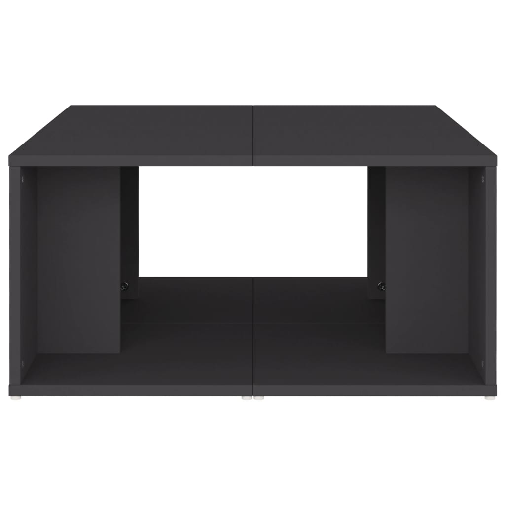 vidaXL Τραπεζάκια Σαλονιού 4 τεμ. Γκρι 33 x 33 x 33 εκ. Επεξ. Ξύλο