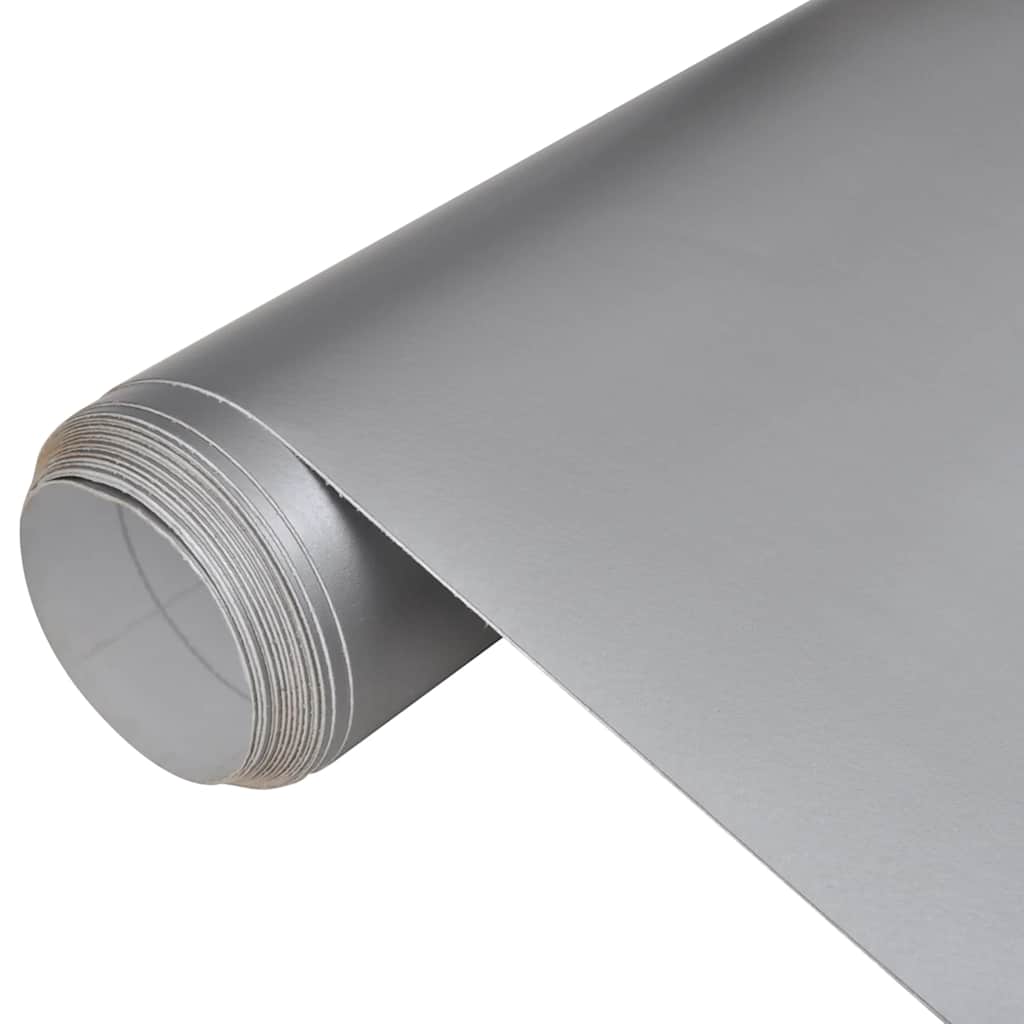 vidaXL Μεμβράνες Αυτοκινήτου 2 τεμ. Ασημί Ματ 100x150 εκ. & 50x150 εκ.