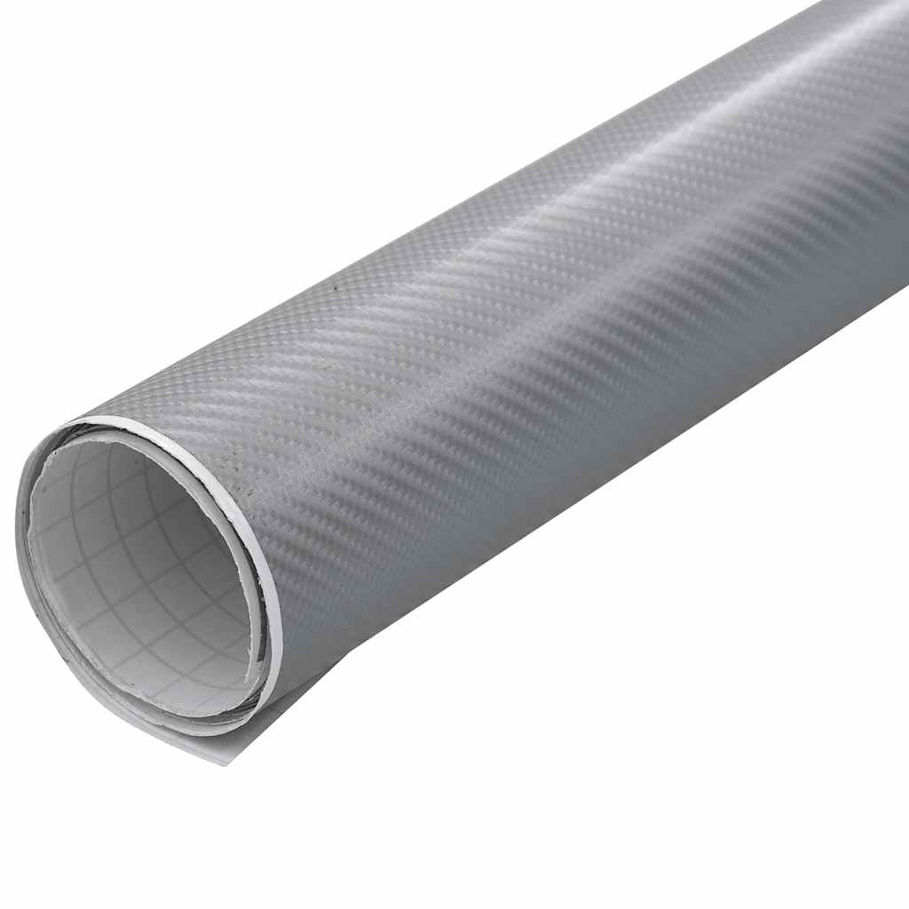 vidaXL Μεμβράνες Αυτοκινήτου 4D 2 τεμ. Ασημί 100x150 εκ. & 50x150 εκ.