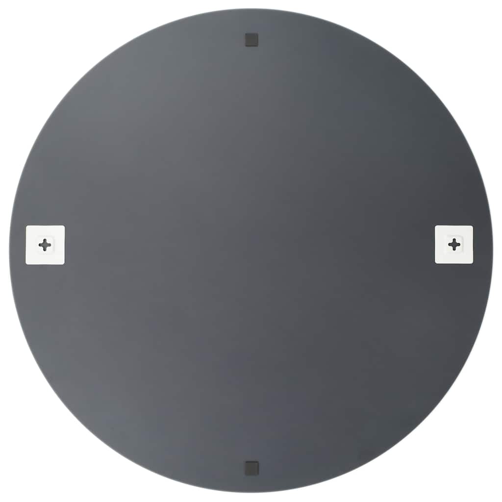 vidaXL Καθρέφτης Τοίχου Στρόγγυλος με Φωτισμό LED Γυάλινος