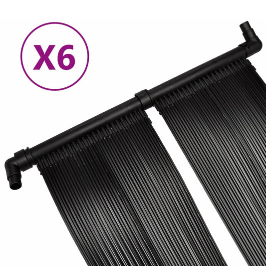 vidaXL Θερμαντικά Πισίνας Ηλιακά 6 τεμ. 80 x 620 εκ.