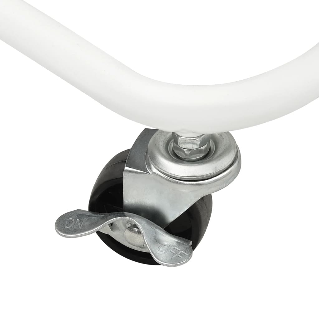 vidaXL Τρόλεϊ Κουζίνας 3 Επιπέδων Λευκό 42 x 35 x 85 εκ. Σίδερο/ABS