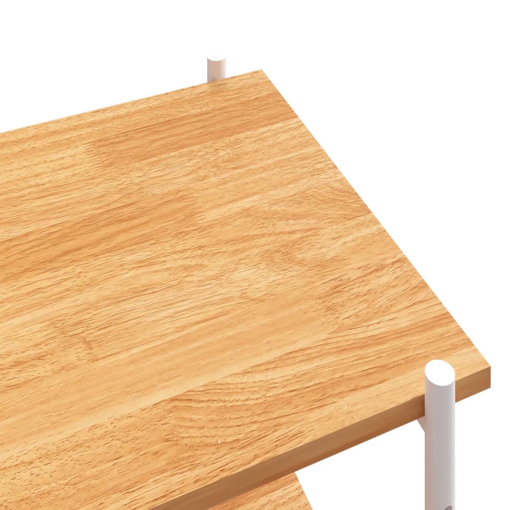 vidaXL Ραφιέρα 5 Επιπέδων Λευκή και Δρυς 80 x 40 x 163 εκ.