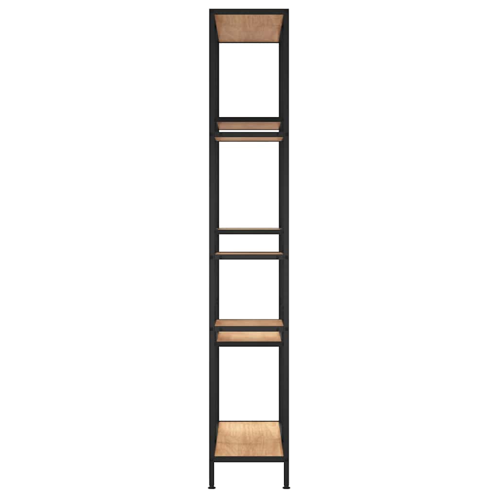 vidaXL Βιβλιοθήκη 80 x 30 x 180 εκ. από Ατσάλι και Επεξεργασμένο Ξύλο