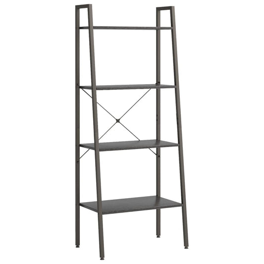vidaXL Ραφιέρα Όρθια 4 Επιπέδων Μαύρη 56 x 35 x 140 εκ.