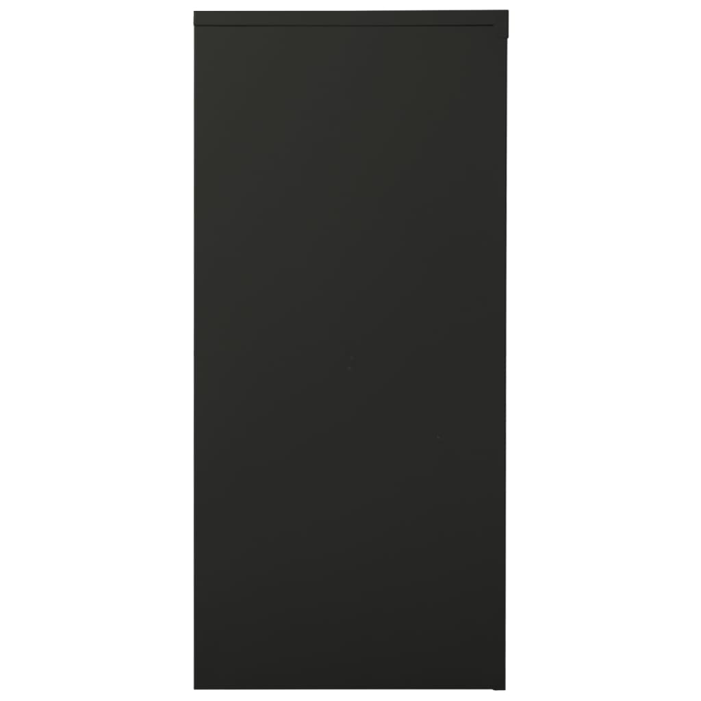 vidaXL Ντουλάπι με Συρόμενη Πόρτα Ανθρακί 90 x 40 x 90 εκ. Ατσάλινο