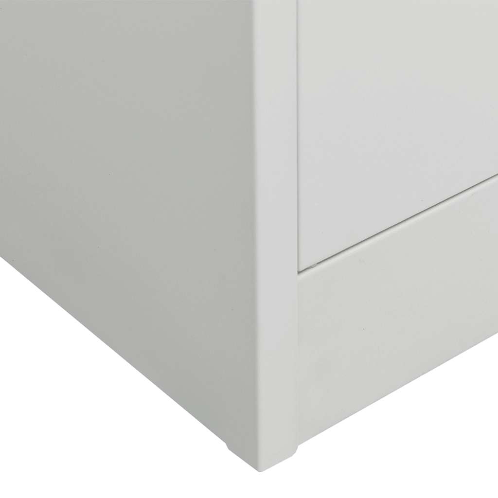 vidaXL Ντουλάπα Ανοιχτό Γκρι 80 x 50 x 180 εκ. από Χάλυβα