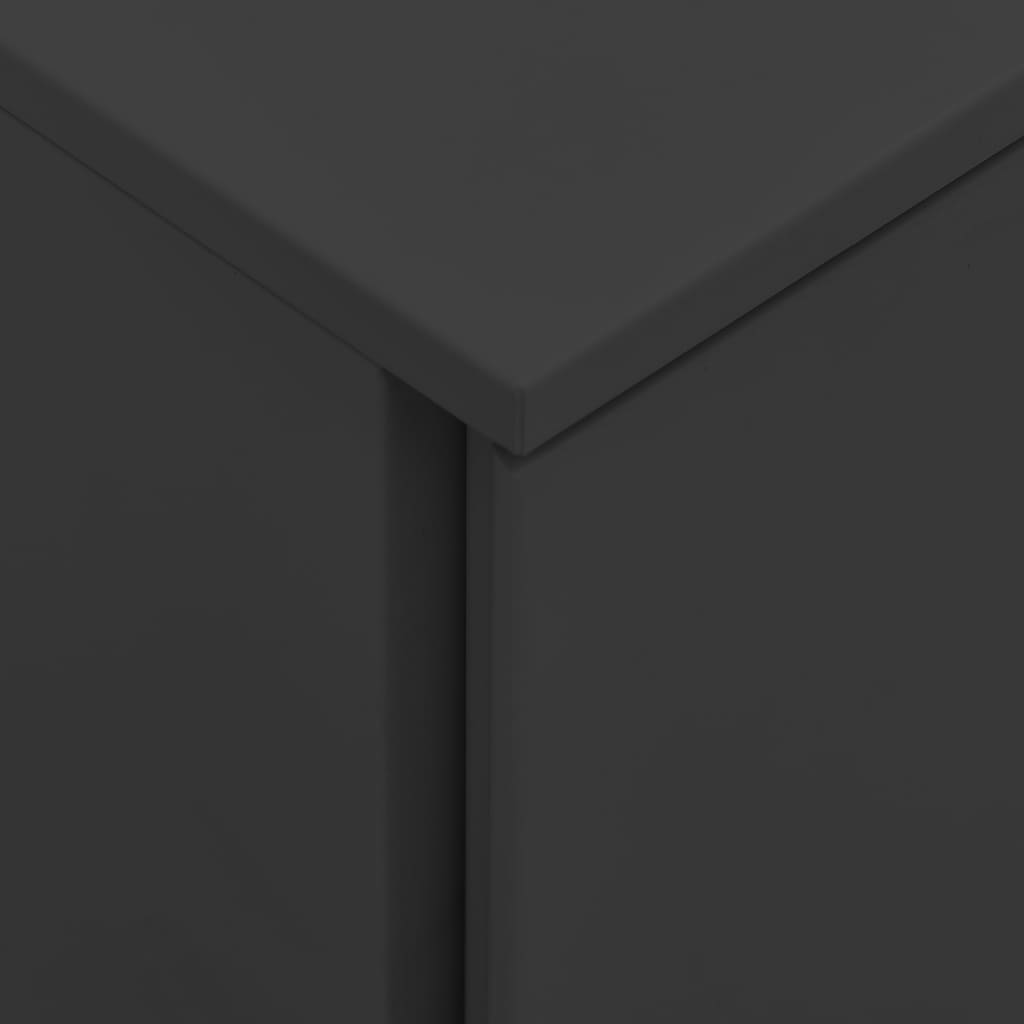 vidaXL Αρχειοθήκη Φορητή Ανθρακί 39 x 45 x 67 εκ. Ατσάλινη