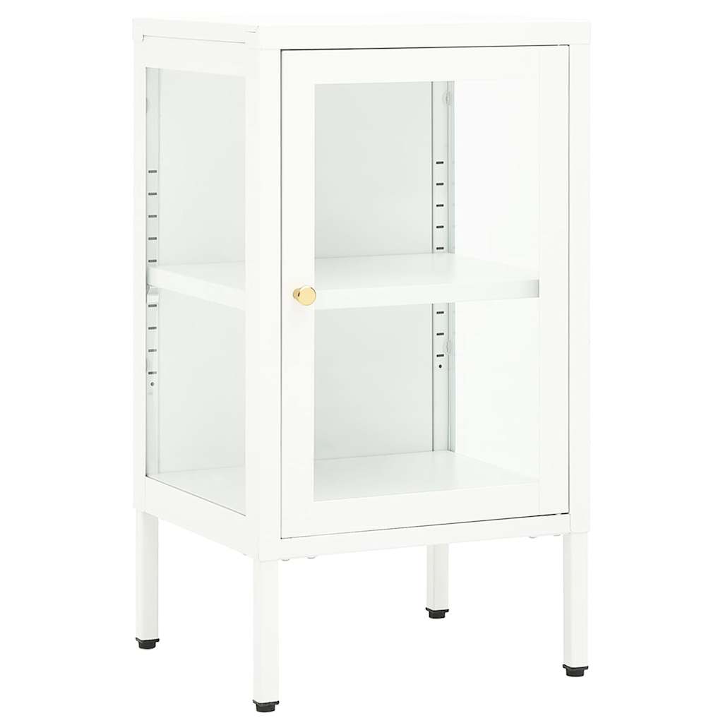 vidaXL Μπουφές 38 x 35 x 70 εκ. Μέταλλο και Γυαλί