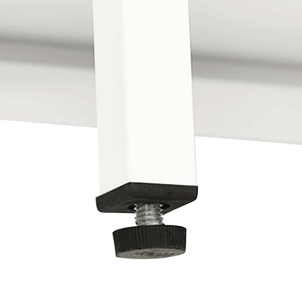 vidaXL Μπουφές Λευκός 105 x 35 x 70 εκ. από Ατσάλι και Γυαλί