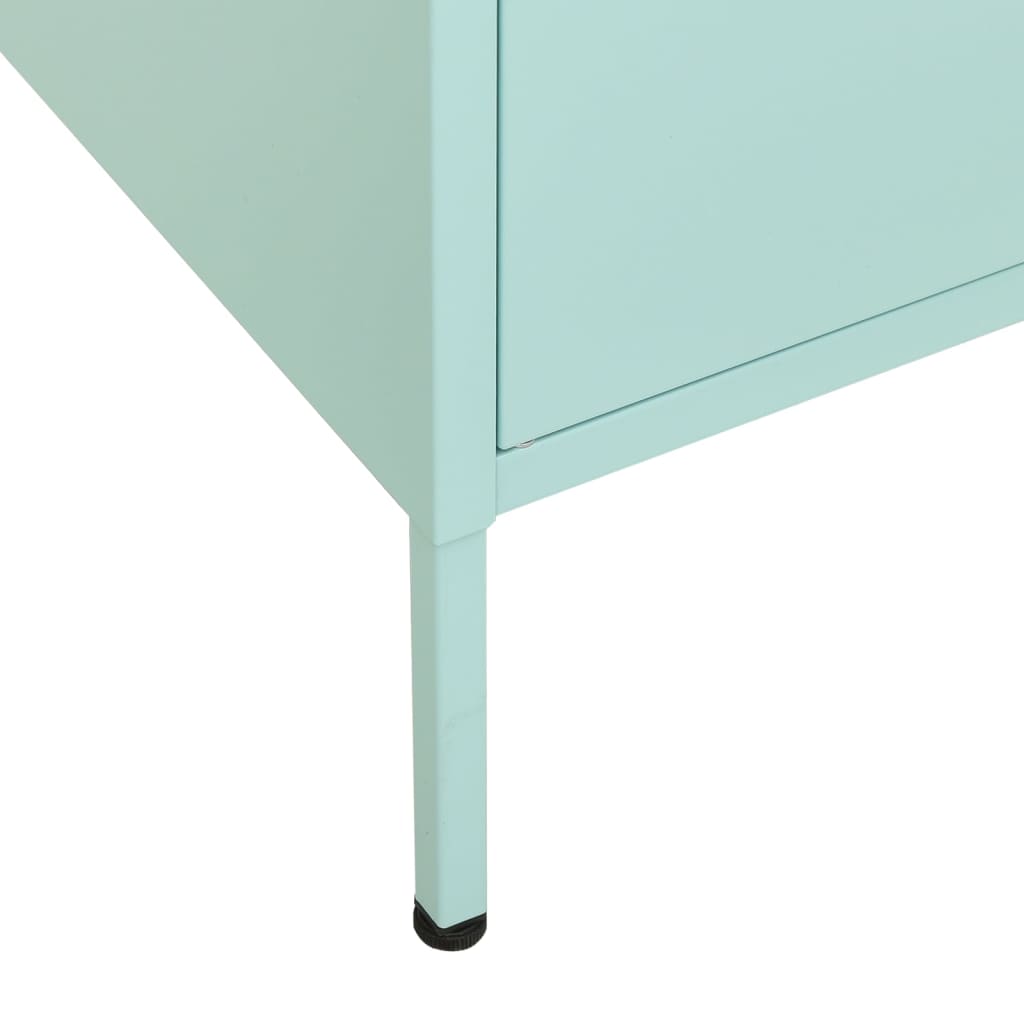 vidaXL Ντουλάπι Αποθήκευσης Χρώμα Μέντα 80 x 35 x 101,5 εκ. από Ατσάλι