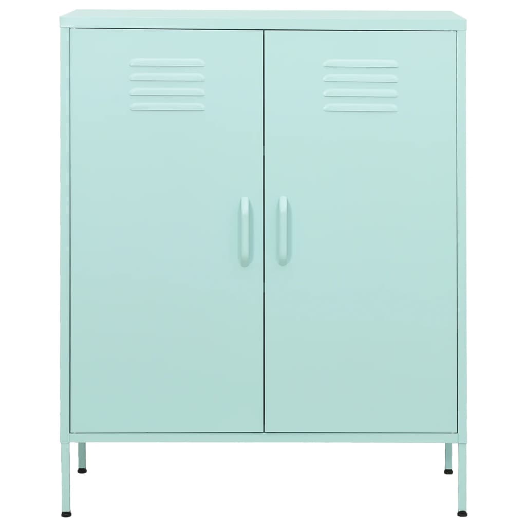 vidaXL Ντουλάπι Αποθήκευσης Χρώμα Μέντα 80 x 35 x 101,5 εκ. Ατσάλινο