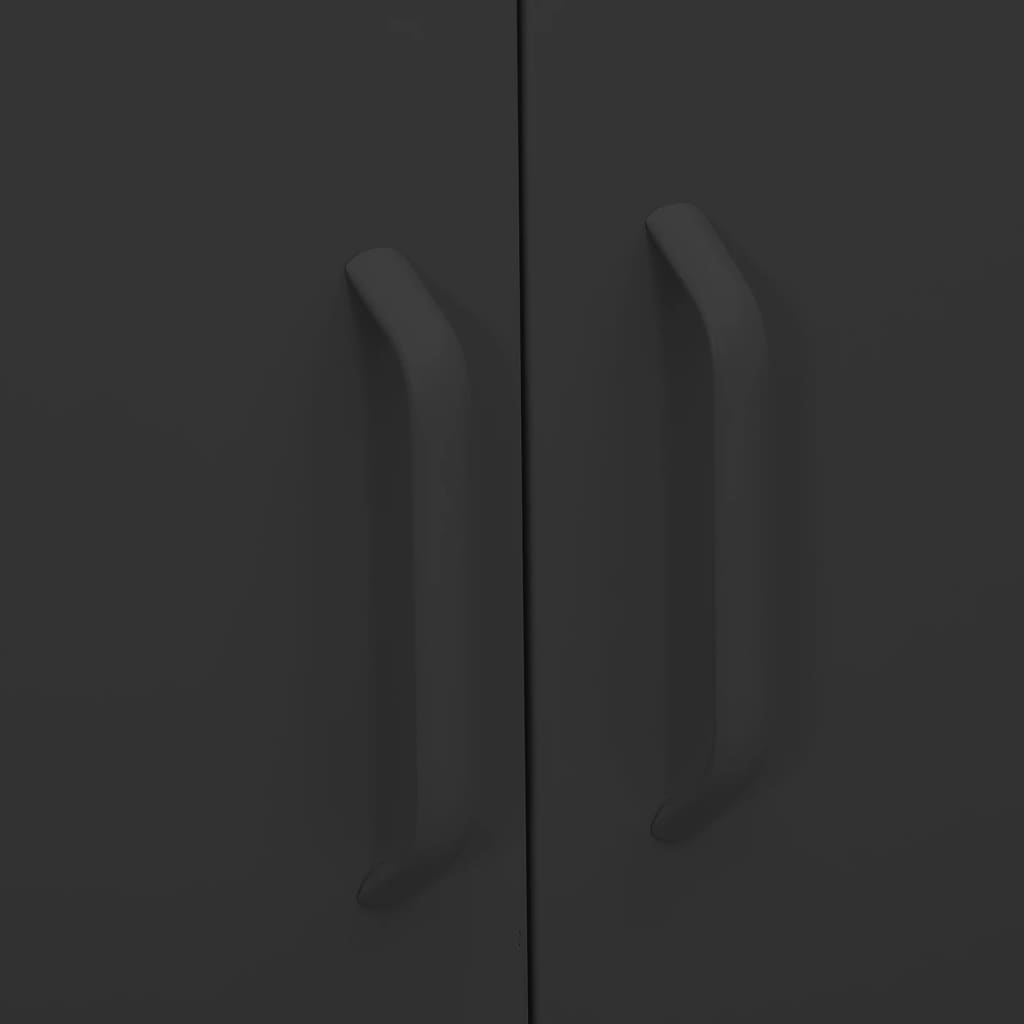 vidaXL Ντουλάπι Αποθήκευσης Ανθρακί 80 x 35 x 101,5 εκ. Ατσάλινο