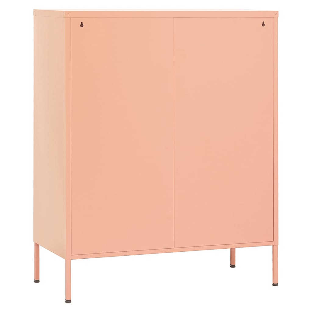 vidaXL Ντουλάπι Αποθήκευσης Ροζ 80 x 35 x 101,5 εκ. Ατσάλινο