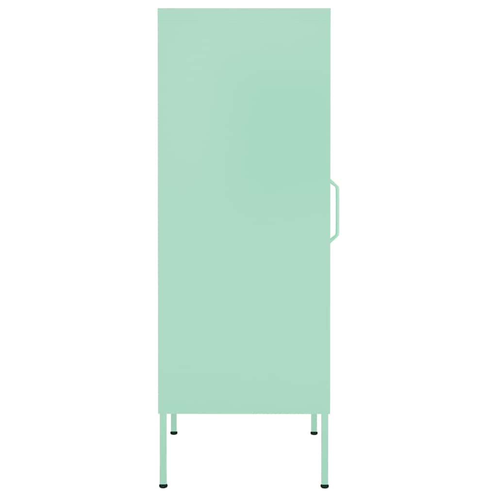 vidaXL Ντουλάπι Αποθήκευσης Xρώμα Mέντας 42,5x35x101,5 εκ. από Ατσάλι