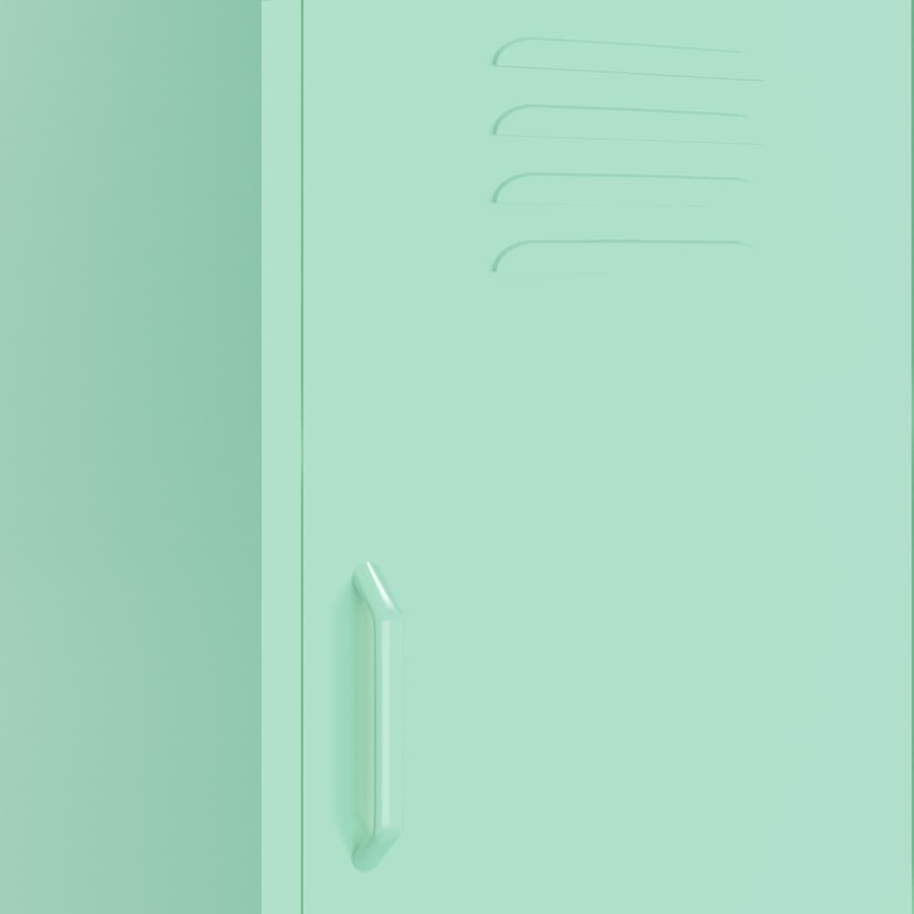 vidaXL Ντουλάπι Αποθήκευσης Xρώμα Mέντας 42,5x35x101,5 εκ. από Ατσάλι