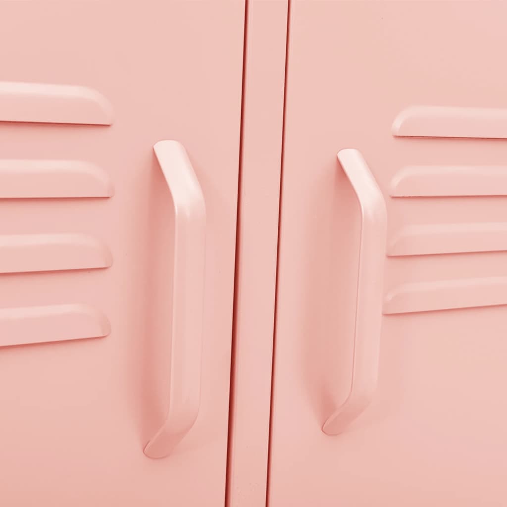 vidaXL Έπιπλο Τηλεόρασης Ροζ 105x35x50 εκ. από Ατσάλι