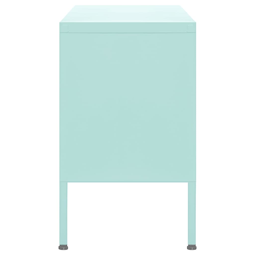 vidaXL Έπιπλο Τηλεόρασης Χρώμα Μέντας 105x35x50 εκ. από Ατσάλι